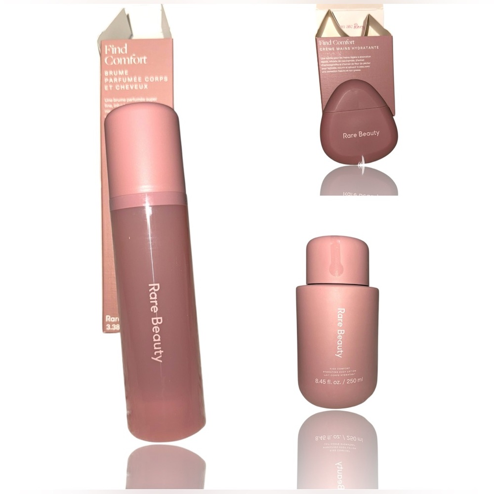 Rare Beauty Find Comfort Mist/ body lotion and hand lotion in Soft Pink
